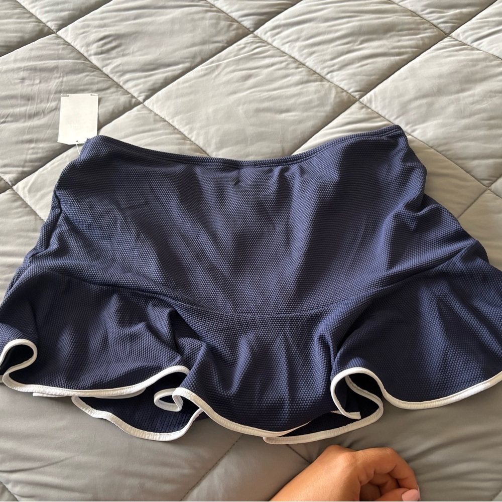Tommy Bahama Navy Mini Skirt with White Edging